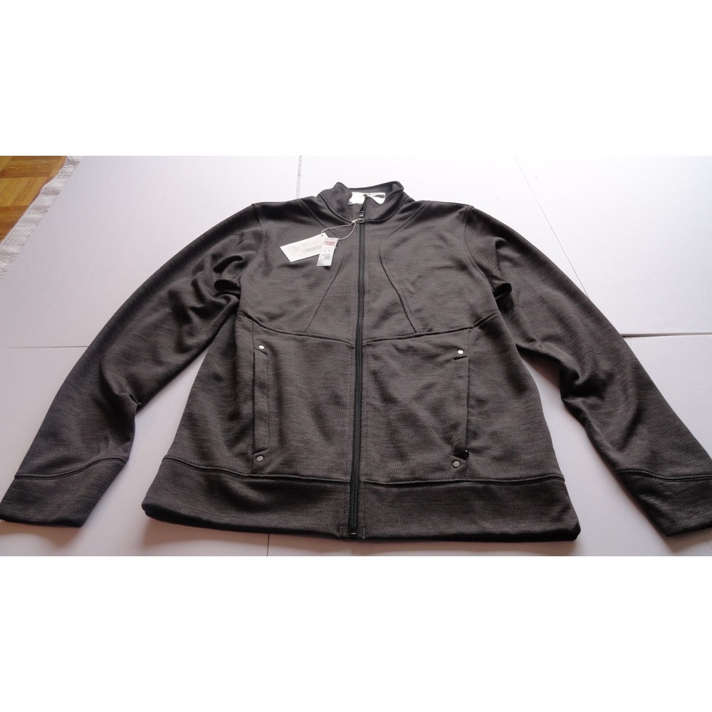 North End Jacket Mens Amplify Melange Fleece Medium Carbon‎ Black New NE704